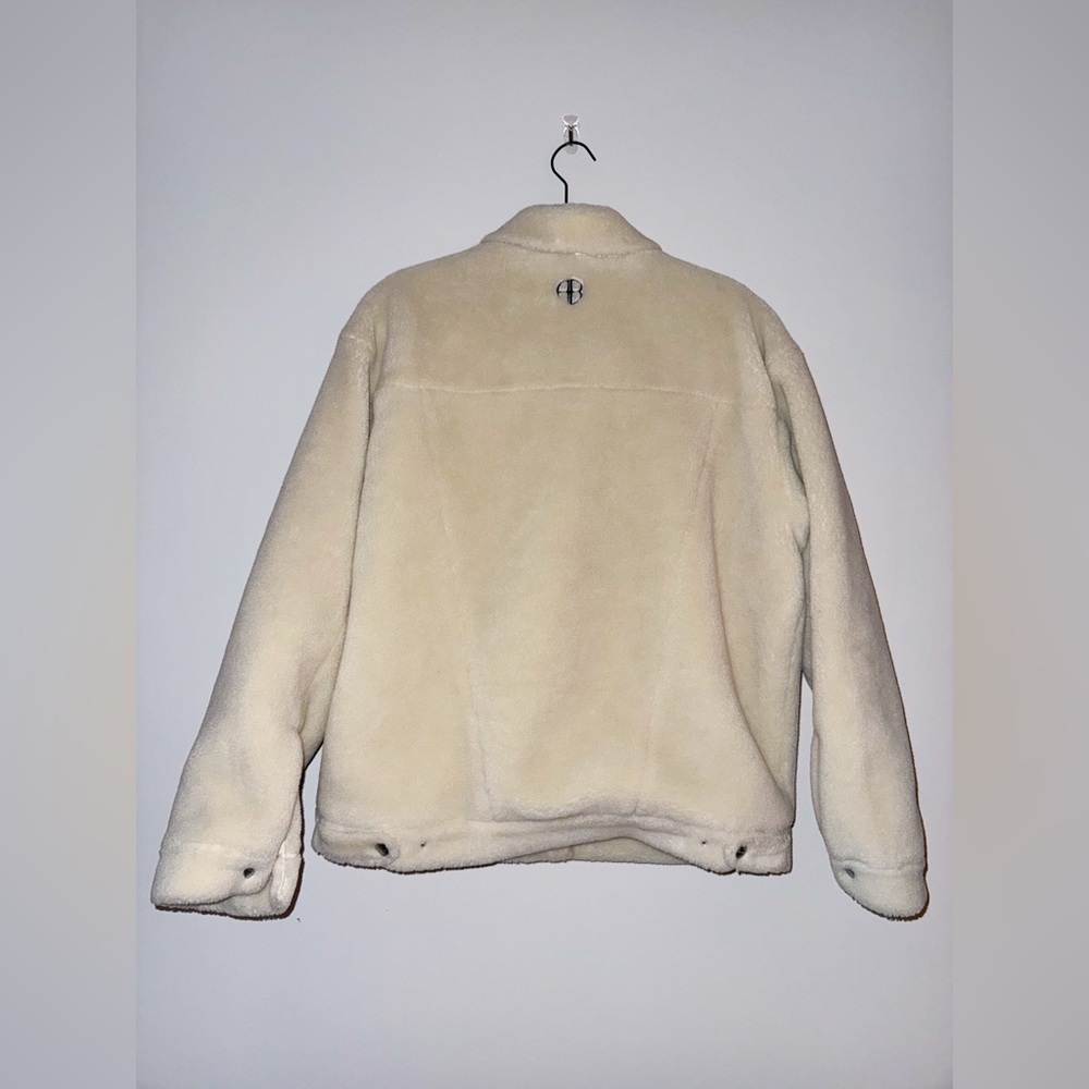 Anine Bing shearling oversized jacket ivory small teddy shacket - Picture 12 of 15